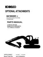 Photo 4 - Kobelco SK135SR-1E Railroad Specification To England Parts Manual Hydraulic Excavator Attachments
