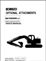 Photo 3 - Kobelco SK135SRLC Parts Manual Hydraulic Excavator Attachments S3YH02601ZE01
