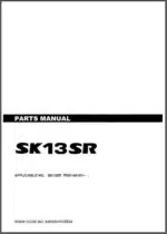 Photo 3 - Kobelco SK13SR Parts Manual Hydraulic Excavator S3PE00001ZE014