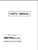 Photo 3 - Kobelco SK170LC-6ES Parts Manual Hydraulic Excavator S3YM00003ZE01