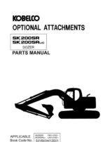 Photo 3 - Kobelco SK200SR SK200SRLC Parts Manual Hydraulic Excavator Attachment Dozer S3YB03401ZE01