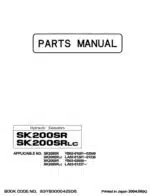 Photo 3 - Kobelco SK200SR SK200SRLC Parts Manual Hydraulic Excavator S3YB00004ZE06