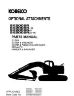 Photo 3 - Kobelco SK200SR To SK200SRLC-1S Parts Manual Hydraulic Excavator Attachments S3YB01803ZE01