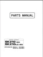 Photo 3 - Kobelco SK210-6ES SK210LC-6ES Parts Manual Hydraulic Excavator S3YN00015ZE02