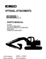 Photo 3 - Kobelco SK235SR-1E SK235SRNLC-1E Parts Manual Hydraulic Excavator Attachments S3yf03405ze01
