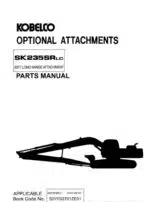 Photo 3 - Kobelco SK235SRLC Parts Manual Hydraulic Excavator Attachment S3YF03701ZE01