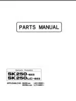 Photo 3 - Kobelco SK250-6ES SK250LC-6ES Parts Manual Hydraulic Excavator S3LQ00011ZE01