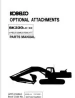Photo 4 - Kobelco SK330LC-BE Parts Manual Hydraulic Excavator S3YC04102ZE01