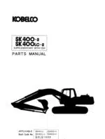 Photo 4 - Kobelco SK400-2 SK400LC-20 Supplementary With CEN Parts Manual Hydraulic Excavator S3LS1008
