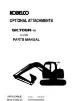 Photo 3 - Kobelco SK70SR-1E Parts Manual Hydraulic Excavator Attachment Dozer S3YT03404ZE02
