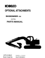 Photo 3 - Kobelco SK80MSR-1ES Parts Manual Hydraulic Excavator Attachments Extra S3LF01803ZE01