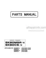 Photo 4 - Kobelco SK80MSR-1E SK80CS-1E Parts Manual Hydraulic Excavator S3LF00002ZE08