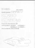 Photo 3 - Kobelco Super Mark V SK220 SK220LC Parts Manual Hydraulic Excavator S3LQ1046