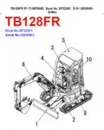 Photo 3 - Takeuchi TB128FR Parts Manual Excavator