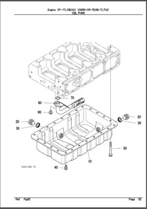 Photo 1 - Takeuchi Engine V3800-CR-TE4B-TLTU2 Parts Manual Track Loader