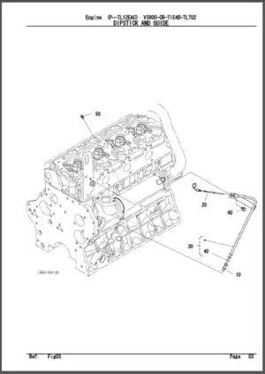 Photo 9 - Takeuchi Engine V3800-CR-TIE4B-TLTU2 Parts Manual Track Loader