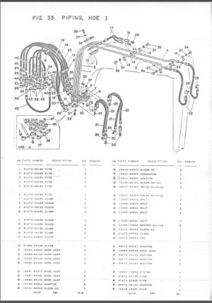 Photo 1 - Takeuchi TB-1400EX Parts Manual Excavator