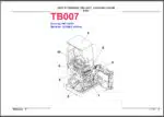 Photo 3 - Takeuchi TB007 Parts Manual Excavator PB4-101Z7