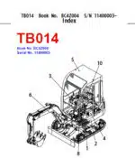 Photo 3 - Takeuchi TB014 Parts Manual Excavator
