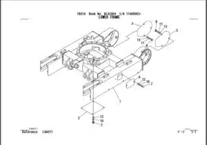 Photo 8 - Takeuchi TB014 Parts Manual Excavator