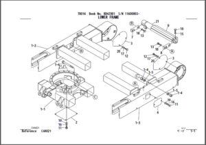 Photo 12 - Takeuchi TB016 Parts Manual Excavator