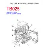 Photo 3 - Takeuchi TB025 Parts Manual Excavator