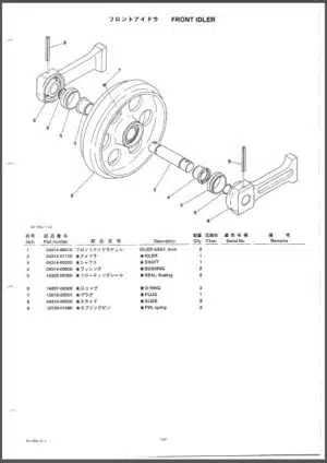 Photo 12 - Takeuchi TB030 Parts Manual Compact Excavator PF3-102Z1