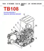 Photo 3 - Takeuchi TB108 Parts Manual Excavator