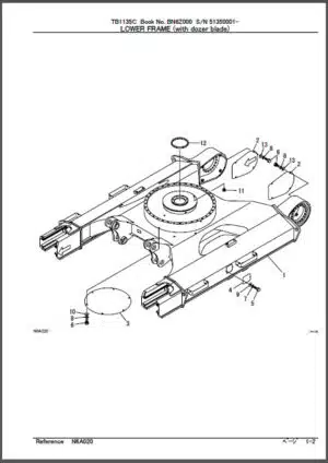 Photo 6 - Takeuchi TB135 Parts Manual For Engines