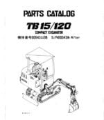 Photo 4 - Takeuchi TB15 TB120 Parts Manual Compact Excavator