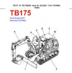 Photo 4 - Takeuchi TB175 Parts Manual Excavator