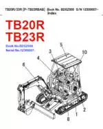 Photo 3 - Takeuchi TB20R TB23R Parts Manual Excavator