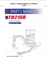 Photo 4 - Takeuchi TB215R Parts Manual Excavator