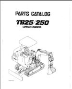 Photo 4 - Takeuchi TB25 TB250 Parts Manual Excavator
