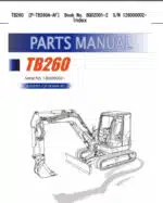 Photo 3 - Takeuchi TB260 Parts Manual Excavator