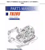 Photo 3 - Takeuchi TB285 Parts Manual Excavator