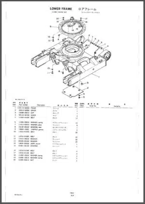 Photo 6 - Takeuchi TB250 Parts Manual Excavator