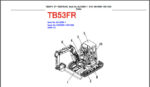Photo 3 - Takeuchi TB53FR Parts Manual Excavator BJ1Z006-1