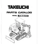 Photo 3 - Takeuchi TB800 Parts Manual Excavator