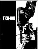 Photo 3 - Takeuchi TKB100 Instruction And Parts Manual Hydraulic Braker