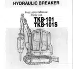 Photo 3 - Takeuchi TKB101 TKB101S Instruction And Parts Manual Hydraulic Braker