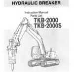Photo 3 - Takeuchi TKB2000 TKB2000S Instruction Manual Hydraulic Breaker