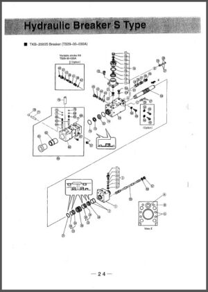 Photo 4 - Takeuchi TKB2000 TKB2000S Instruction Manual Hydraulic Breaker