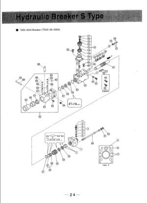 Photo 2 - Takeuchi TKB3000 TKB3000S Instruction And Parts Manual Hydraulic Breaker