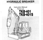 Photo 3 - Takeuchi TKB401 TKB401S Instruction And Parts Manual Hydraulic Breaker