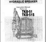 Photo 3 - Takeuchi TKB51 TKB51S Instruction And Parts Manual Hydraulic Breaker