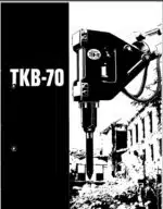 Photo 3 - Takeuchi TKB70 Instruction And Parts Manual Hydraulic Braker
