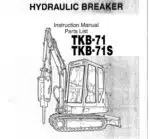 Photo 3 - Takeuchi TKB71 TKB71S Instruction And Parts Manual Hydraulic Braker