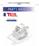 Photo 3 - Takeuchi TL10 Parts Manual Track Loader BU6Z000