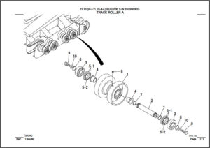 Photo 1 - Takeuchi TL10 Parts Manual Track Loader BU6Z000